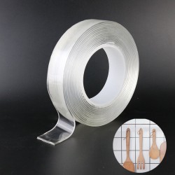 2MM Thick 30MM Wide Transparent Non-Trace Nano Double-Sided Tape 10,000 Times Washing Strong Adsorption Super Waterproof Paste 2MM Thick 30MM Wide Transparent Non-Trace Nano Double-Sided Tape 10,000 Times Washing Strong Adsorption Super Waterproof Paste
