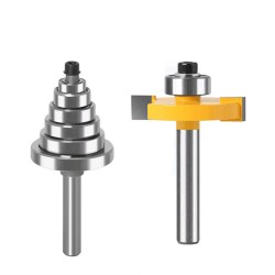 2Pcs T-slot Milling Cutter & Bearing 1/4inch 1/2inch 6mm 8mm Woodworking Tools 2Pcs T-slot Milling Cutter & Bearing 1/4inch 1/2inch 6mm 8mm Woodworking Tools