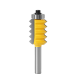 8mm Shank Multi-tooth V Joint Router Bit for Wood Tenon Cone Slotting Cutter Wave Splicing Cutter