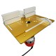Aluminium Ally Woodworking Router Table Insert Plate Miter Gauge WorkBenches Wood Router Multifunctional Trimmer Engraving Machine
