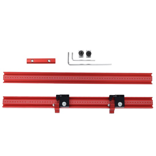 Aluminum Alloy Woodworking Extension Guide Rail T-track Connector for Track Saw Rail Parallel Guide System