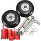 2 Sets Luggage Suitcase Replacement Wheels OD 43 ID 6 W 18 Axles 30 Repair Tools