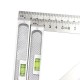 150mm 200mm Triangle Ruler Measuring Tool 90° Alloy with Level Bubble