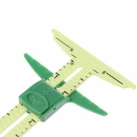 5 In 1 Sliding Gauge Measuring Sewing Tool Caliper Multi-Function Quilting Craft Tool