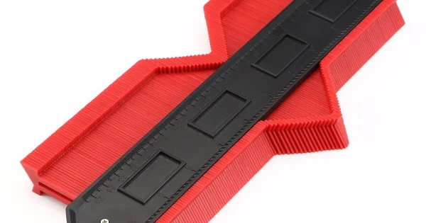 Steel Ruler Made Of Red Outline Ruler Red Measuring Ruler