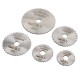 6pcs HSS Circular Saw Blade Set with 3.2mm 6mm Extension Rod Shank for Rotary Tools