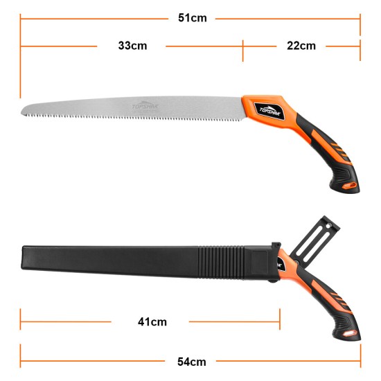 TS-DS5 350mm Straight Saw Use for Gardening, Camping, Tree Trimming, Cutting Wood Branches