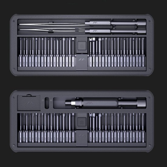 JM-GNT80 80 In 1 Precision Screwdrivers Multi-used DIY Repair Screw Driver 72PC S2 Bits With 2 Rods