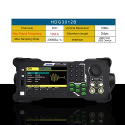 2-Channel Arbitrary Waveform Generator 15MHz 300MSa/s DDS Function Signal Source Frequency Generator HDG3012B 2-Channel Arbitrary Waveform Generator 15MHz 300MSa/s DDS Function Signal Source Frequency Generator HDG3012B