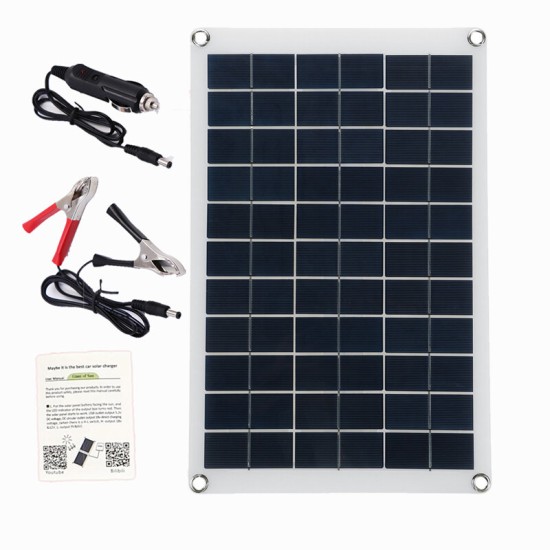 100W Solar Panel kit 12V battery Charger 10-100A LCD Controller For Caravan Van Boat