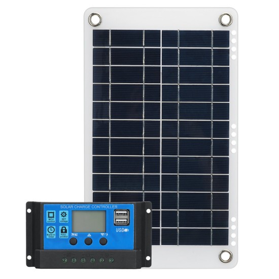 30W Solar Panel Kit 12V 10A Battery Charger Controller Caravan Boat Outdoor