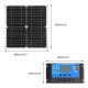 40W Portable Solar Panel Kit Battery Charger Controller Waterproof For Camping Traveling