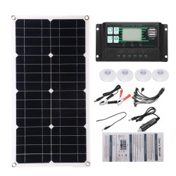 Semi-Flexible Solar Power Panel System kit Solar Panle Type-C USB Dual DC Port 5V/12V/18V W/ Solar Charge Controller Semi-Flexible Solar Power Panel System kit Solar Panle Type-C USB Dual DC Port 5V/12V/18V W/ Solar Charge Controller