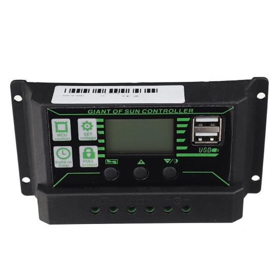 Solar Power System Inverter Kit 10A/30A/60A/100A Charge Controller 2000W Solar Inverter Set