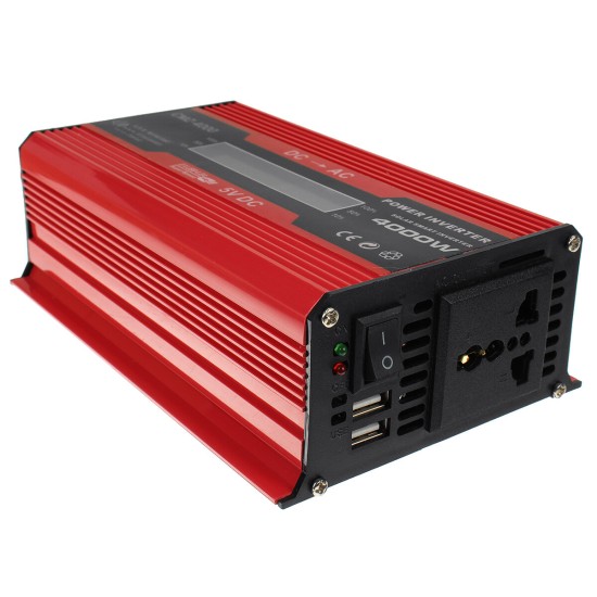 Solar Power System Kit 18V Solar Panel 4000W 12V to 110V/220V Inverter 30A 12/24V Charge Controller USB Kit