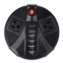 110V 200W 12.4A Smart Digital Fast Charger Multiport High Speed Charging Car Charger 110V 200W 12.4A Smart Digital Fast Charger Multiport High Speed Charging Car Charger