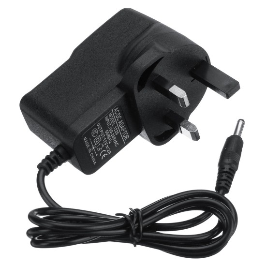 12V 6W UK Plug Charger Adapter To DC Power Cable Cord