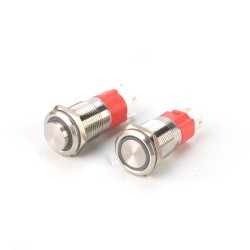 16MM 10A 250V 12V 4Pin LED Light Button Switch Momentary Reset Metal Push Button Switch 16MM 10A 250V 12V 4Pin LED Light Button Switch Momentary Reset Metal Push Button Switch