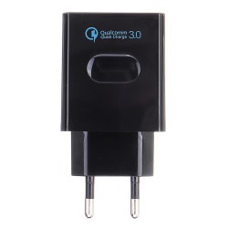 18W DC 5V USB QC3.0 Fast Charging Wall Charger 18W DC 5V USB QC3.0 Fast Charging Wall Charger