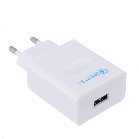 18W DC 5V USB QC3.0 Fast Charging Wall Charger