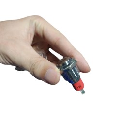 19MM 10A 250V 12V 4Pin LED Light Button Switch Momentary Reset Metal Push Button Switch 19MM 10A 250V 12V 4Pin LED Light Button Switch Momentary Reset Metal Push Button Switch