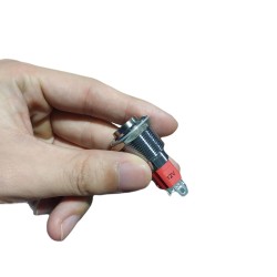 19MM 10A 250V 12V 4Pin LED Light Button Switch Momentary Reset Metal Push Button Switch 19MM 10A 250V 12V 4Pin LED Light Button Switch Momentary Reset Metal Push Button Switch