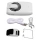 2000mAh Portable Mini Fan Dual-purpose Waist Fan USB Desktop Cooling Fan Hanging Neck Air Cooler