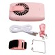 2000mAh Portable Mini Fan Dual-purpose Waist Fan USB Desktop Cooling Fan Hanging Neck Air Cooler