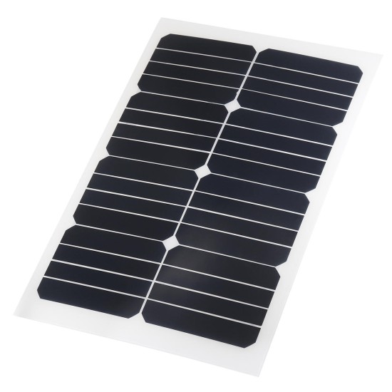 20W 12V Mono Semi-Flexible Solar Panel Battery Charger For w/ Car Boat Charger