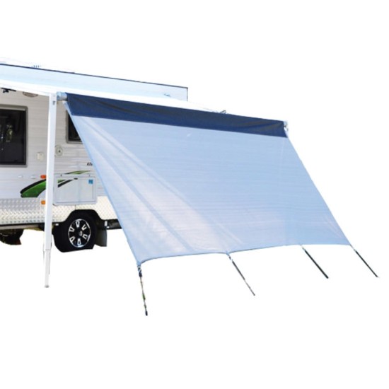 3.7m/2.8m Caravan Privacy Screen Tent Sun Shade Sunscreen for 13'/10inch Roll Out Awning