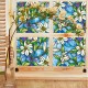 45*100cm 3D Window Decoration Orchid Flower Stained Glass Window Film Sticker DIY UV Blocking Film