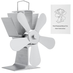 5 Blades Fireplace Eco Fan Self-starting Self-regulating Thermal Fire Heater Power Quiet Wood Stove Fan 5 Blades Fireplace Eco Fan Self-starting Self-regulating Thermal Fire Heater Power Quiet Wood Stove Fan