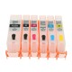 6pcs PGI-270 CLI-271 Refillable Ink Cartridge For MG7720 TS8020 TS9020