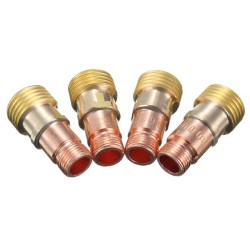 Brass Collets Stubby Gas Lens Connector With Mesh For Tig WP-17/18/26 Torch Brass Collets Stubby Gas Lens Connector With Mesh For Tig WP-17/18/26 Torch