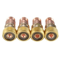 Brass Collets Stubby Gas Lens Connector With Mesh For Tig WP-17/18/26 Torch Brass Collets Stubby Gas Lens Connector With Mesh For Tig WP-17/18/26 Torch