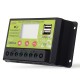 CMTD-G 10A 12V/24V LCD PWM Solar Charge Controller Dual USB Solar Panel Battery Regulator