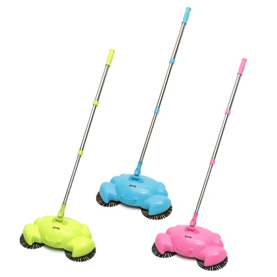 Lazy Spin Hand Push Sweeper Broom Floor Sweeper Cleaning Mop Without Electricty