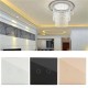 Luxury Crystal Touch Panel 2 Ring LED Wall Samrt Switch Socket Plate