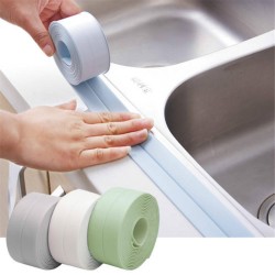Narrow/Wide Type Waterproof Kitchen Bathroom Toilet Sink Wall Corner PVC Sealing Strip Self Edge Narrow/Wide Type Waterproof Kitchen Bathroom Toilet Sink Wall Corner PVC Sealing Strip Self Edge