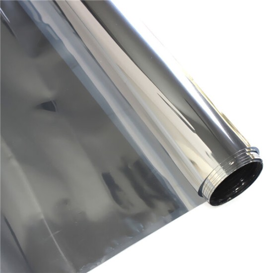 Silver Window Film One Way Mirror Insulation Stickers Solar Reflective 50cmx3m