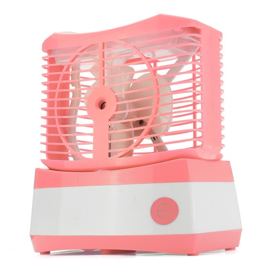 USB Portable Mini ABS Fan Cooling Desktop Air Conditioner Fan Humidified Foggy