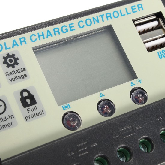 10/20A 12/24V Auto Solar Panel Battery Regulator Charge Controller PWM Battery Charging