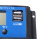10A/20A/30A 12/24V LCD Display Photovoltaic Solar Controller with Dual USB Ports