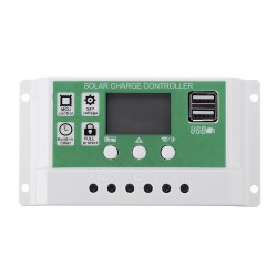 12V/24V 10A/20A/30A Dual USB Output Lithium Battery PWM Solar Controller LCD display Street Lamp Controller Build-in Industrial Micro Controller 12V/24V 10A/20A/30A Dual USB Output Lithium Battery PWM Solar Controller LCD display Street Lamp Controller Build-in Industrial Micro Controller