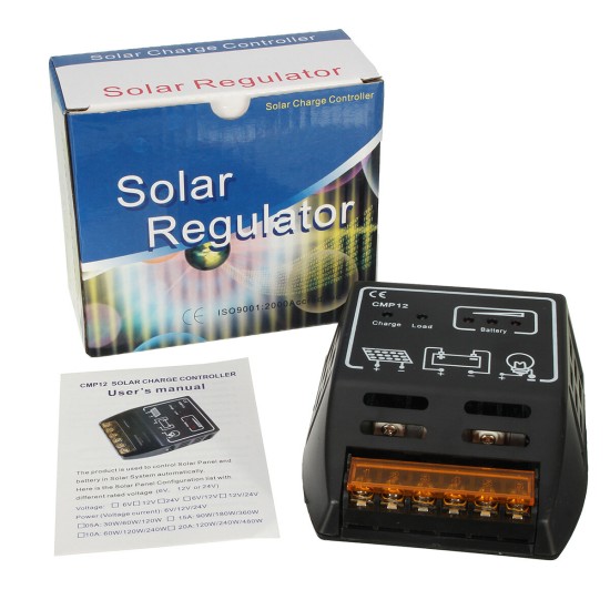 12V/24V CMP 10A Solar Panel Charger Regulator Controller for Lamps Battery