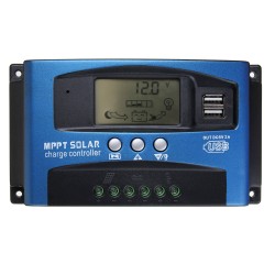 30/40/50/60/100A MPPT Solar Controller LCD Solar Charge Controller Accuracy Dual USB Solar Panel Battery Regulator 30/40/50/60/100A MPPT Solar Controller LCD Solar Charge Controller Accuracy Dual USB Solar Panel Battery Regulator