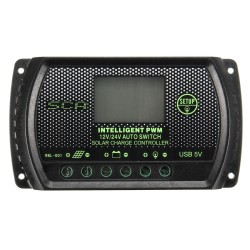 10A 20A 30A PWM LCD USB Solar Panel Battery Regulator Charge Controller 12V 24V 10A 20A 30A PWM LCD USB Solar Panel Battery Regulator Charge Controller 12V 24V