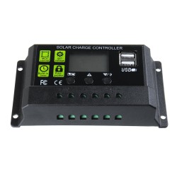 10A 12V/24V Auto Solar Panel Solar Charge Controller Battery Charge Adapter LCD USB 10A 12V/24V Auto Solar Panel Solar Charge Controller Battery Charge Adapter LCD USB