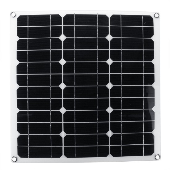 Portable 40W 12V/5V Solar Panel Battery DC/USB Charger For RV Boat Camping Traveling