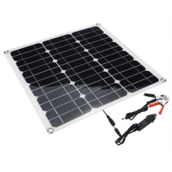 Portable 40W 12V/5V Solar Panel Battery DC/USB Charger For RV Boat Camping Traveling Portable 40W 12V/5V Solar Panel Battery DC/USB Charger For RV Boat Camping Traveling